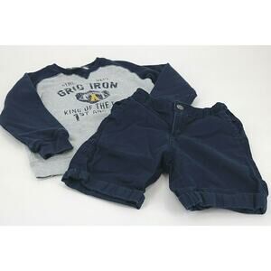 Gymboree Bundle Lot of 2 Shirt Shorts Kid’s Outfit Boy’s Size Small/5/6